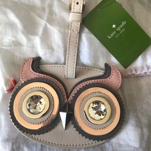 NWT Kate Spade Owl Luggage Tag